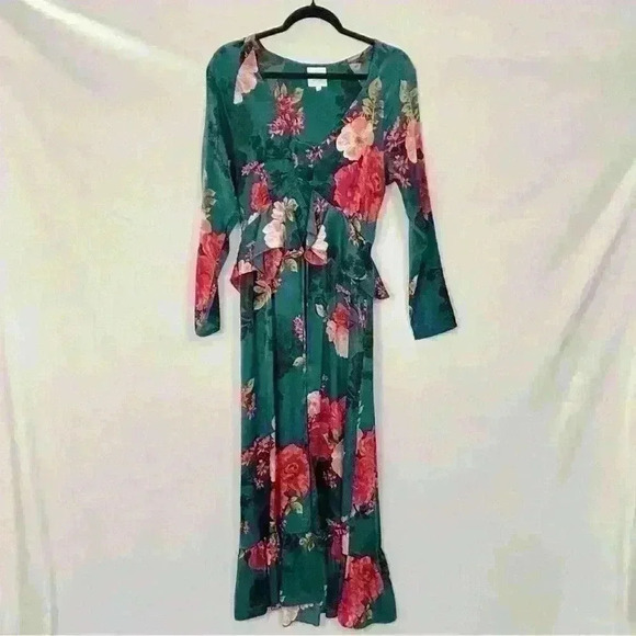MISA LOS ANGELES Floral Morgan Robe Top Dress romantic feminine - Picture 3 of 15